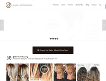 Tablet Screenshot of davishairdressing.com